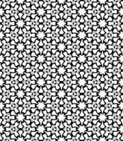 Black and white seamless abstract pattern. Background and backdrop. Grayscale ornamental design. vector