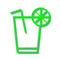 icono de vector de jugo de limón único