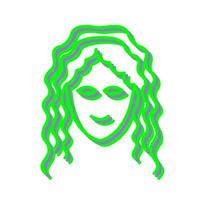 Hair Curly Vector Icon