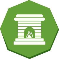 Fireplace Vector Icon