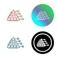 Pyramid Graph Vector Icon