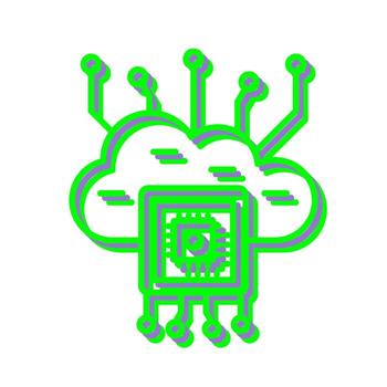 Cloud Computing Vector Icon