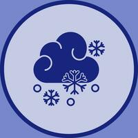 icono de vector nevado