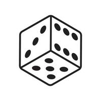 Dice Icon Vector Design Symbol illustration