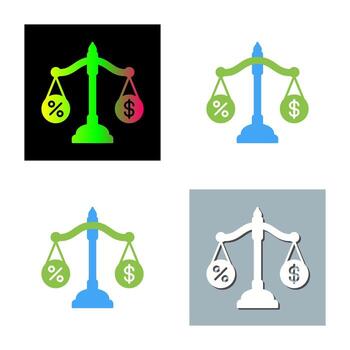 icono de vector de escala