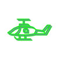 Military Helicopter Vector Icon