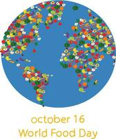 world food day 16 October vector