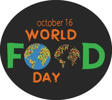 world food day 16 October vector