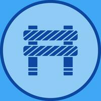 Unique Barrier Vector Icon