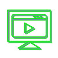 Video Streaming Vector Icon