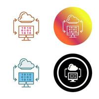 Cloud Coding Vector Icon