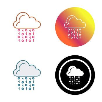 Cloud Coding Vector Icon