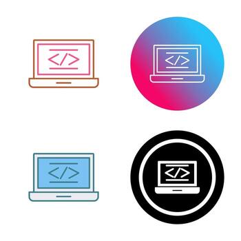 icono de vector de codificación