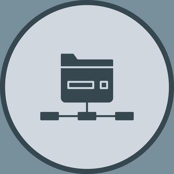 Network Folder Vector Icon