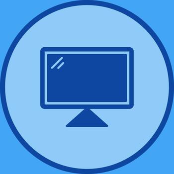 icono de vector de computadora