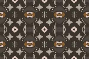 Ikat Damask Paisley Embroidery Background. Ikat Seamless Geometric Ethnic Oriental Pattern Traditional. Ikat Aztec Style Abstract Design for Print Texture,fabric,saree,sari,carpet. vector