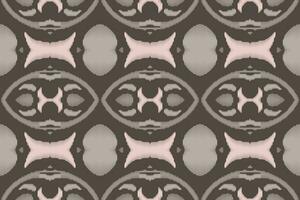 Ikat Damask Paisley Embroidery Background. Ikat Seamless Geometric Ethnic Oriental Pattern Traditional. Ikat Aztec Style Abstract Design for Print Texture,fabric,saree,sari,carpet. vector