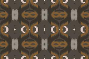 Ikat Damask Paisley Embroidery Background. Ikat Print Geometric Ethnic Oriental Pattern Traditional. Ikat Aztec Style Abstract Design for Print Texture,fabric,saree,sari,carpet. vector