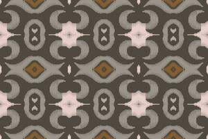 Ikat Damask Paisley Embroidery Background. Ikat Patterns Geometric Ethnic Oriental Pattern traditional.aztec Style Abstract Vector illustration.design for Texture,fabric,clothing,wrapping,sarong.