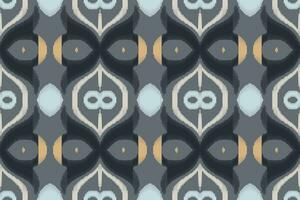 Ikat Damask Paisley Embroidery Background. Ikat Chevron Geometric Ethnic Oriental Pattern Traditional. Ikat Aztec Style Abstract Design for Print Texture,fabric,saree,sari,carpet. vector