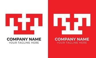 Creative modern minimal abstract monogram initial letter t logo design template Free Vector