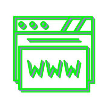 icono de vector de navegador web