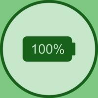 Unique Full Battery Vector Icon