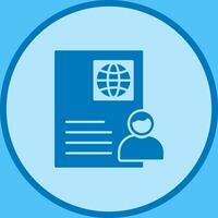 Global Profile Vector Icon