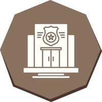 Police Station Vector Icon