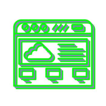Cloud Computing Vector Icon
