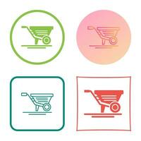 Wheelbarrow Vector Icon