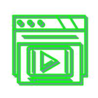 Video Player Vector Icon