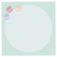 linda macarons para frontera png