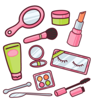 maquillaje y productos cosméticos íconos piel cuidado íconos png