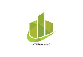 Low Poly and Real estate house logo design, Vector design concept