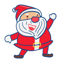 Santa Claus Spreads Happiness at Christmas Festive Holiday Illustration png