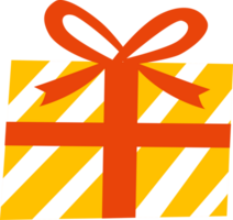 a yellow gift png