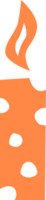 un Orange bougie png