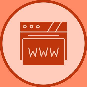 icono de vector de navegador web