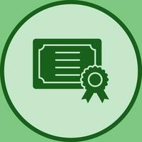 icono de vector de certificado