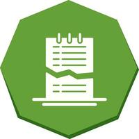 Corrupted List Vector Icon