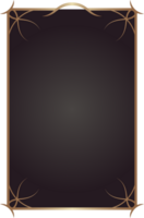 Empty frames in medieval style for ui design, Classic bar and frame user interface elements with golden border. png