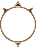 leeren Frames im mittelalterlich Stil zum ui Design, klassisch Bar und Rahmen Benutzer Schnittstelle Elemente mit golden Grenze. png