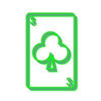 Clubs Card Vector Icon