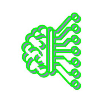 Machine Learning Vector Icon