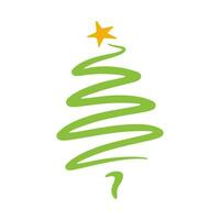 Christmas tree icon vector