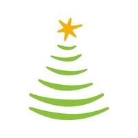 Christmas tree icon vector