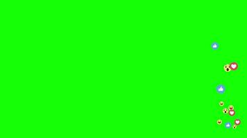 une vert écran avec beaucoup coloré des ballons video