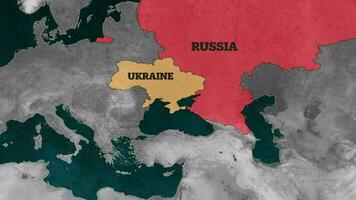 Russland auf das Karte video