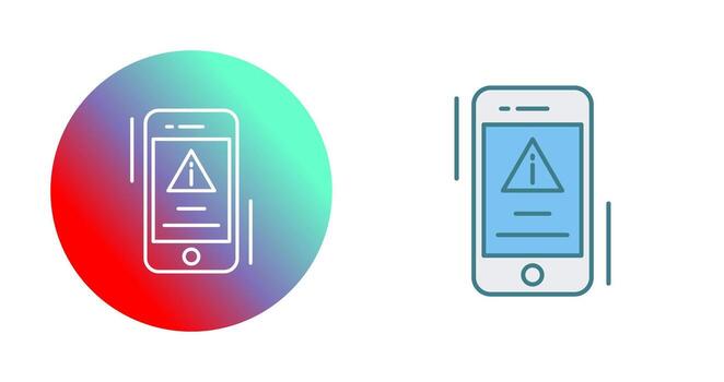 icono de vector de error